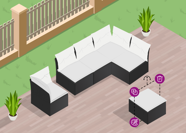 Configurez votre propre ensemble de meubles de jardin