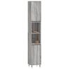 vidaXL Armoire de bain sonoma gris 30x30x190 cm bois d'ingénierie
