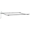 vidaXL Cadre d'auvent Anthracite 450 &times; 300 cm Aluminium