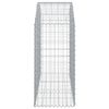 vidaXL Panier de gabions arqué 150x50x100/120 cm Fer galvanisé