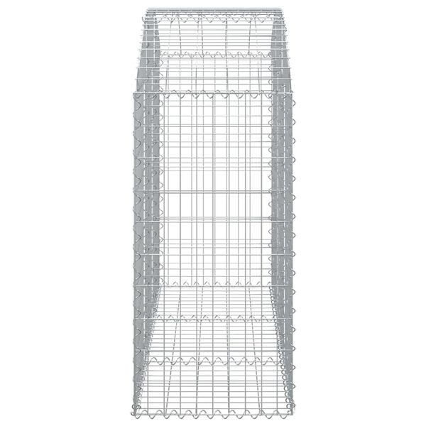 vidaXL Panier de gabions arqué 150x50x100/120 cm Fer galvanisé