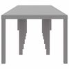 vidaXL Table de jardin pour repas Gris clair 400 x 100 x 73 cm
