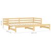 vidaXL Lit coulissant sans matelas 2x(90x200) cm Bois de pin massif