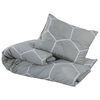vidaXL Ensemble de housse de couette Gris 220x240 cm Coton