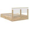 vidaXL Lit de Rangement Ch&ecirc;ne Sonoma 140 x 200 cm Bois d'ing&eacute;nierie