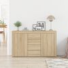 vidaXL Buffet Ch&ecirc;ne Sonoma 120 x 36 x 69 cm Bois d'ing&eacute;nierie