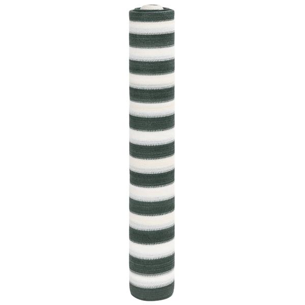 vidaXL Filet brise-vue vert et blanc 1,8x10 m PEHD 75 g/m²