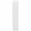 vidaXL Supports d'étagères pour lavabo 2 pcs blanc trapèze acier