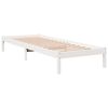 vidaXL Cadre de lit extra long sans matelas 90x210 cm bois massif pin