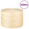 vidaXL Corde 100 % sisal 3 mm 2000 m