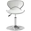 vidaXL Tabouret de bar Blanc Similicuir