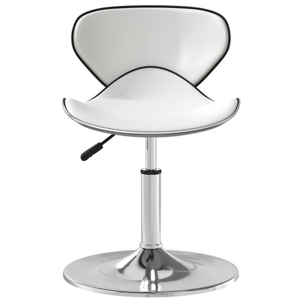 vidaXL Tabouret de bar Blanc Similicuir
