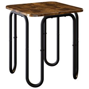 vidaXL Table basse Ch&ecirc;ne fum&eacute; 40 x 40 x 45 cm Bois d'ing&eacute;nierie