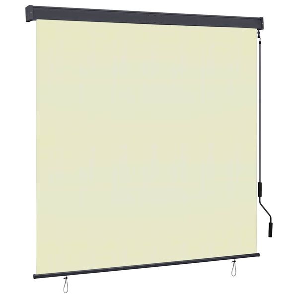 vidaXL Store roulant d'ext&eacute;rieur 160x250 cm Cr&egrave;me