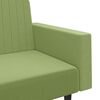 vidaXL Canap&eacute;-lit &agrave; 2 places vert clair velours