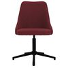 vidaXL Chaises pivotantes &agrave; manger lot de 4 rouge bordeaux tissu