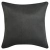 vidaXL Housse de coussin 4 pcs 40x40 cm Polyester Faux Daim Anthracite