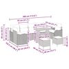 vidaXL Ensemble de canap&eacute; de jardin 10 pcs Beige et Gris clair