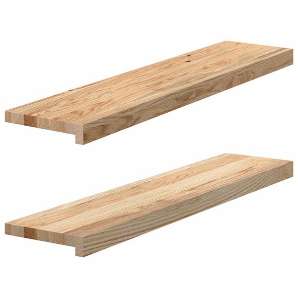 vidaXL Appuis de fen&ecirc;tre 2 pcs non trait&eacute; 90x20x2 cm bois ch&ecirc;ne massif