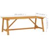 vidaXL Ensemble &agrave; manger de jardin 7 pcs Bois d'acacia solide
