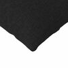 vidaXL Coussins de canapé 2 pcs Noir 200 x 40 cm tissu