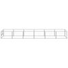 vidaXL Chenil Argenté 6 m² Acier