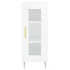 vidaXL Buffet Blanc brillant 34,5x34x90 cm Bois d'ing&eacute;nierie