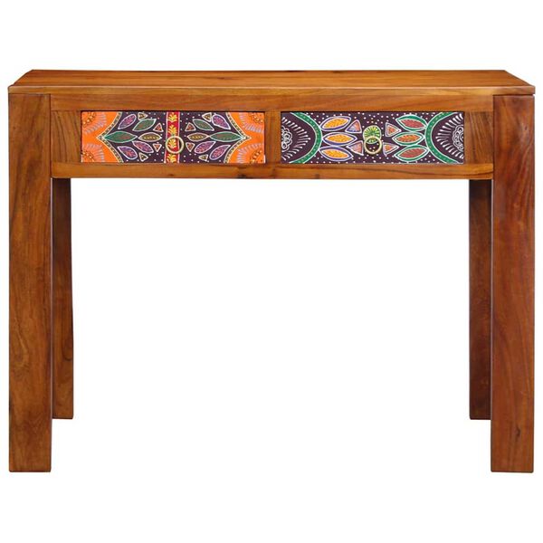 vidaXL Bureau avec tiroir Marron 100 x 50 x 75 cm Bois d'acacia massif