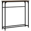 vidaXL Table console ch&ecirc;ne marron 75x19,5x75 cm bois d'ing&eacute;nierie
