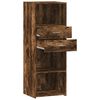 vidaXL Buffet haut ch&ecirc;ne fum&eacute; 45x42,5x124 cm bois d'ing&eacute;nierie