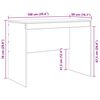 vidaXL Bureau Bois Ancien 100 x 50 x 76 cm
