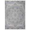 vidaXL Tapis &agrave; tissage plat d'ext&eacute;rieur 140x200 cm Motif bleu