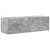 vidaXL Meuble TV mural 98 x 31 x 29,5 cm B&eacute;ton Bois d'ing&eacute;nierie