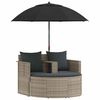 vidaXL Canap&eacute; de jardin 8 pcs Gris clair et gris fonc&eacute; polyrotin