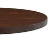 vidaXL Table de bistro Marron fonc&eacute; 80 cm MDF