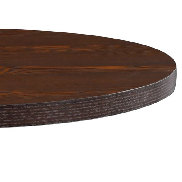 vidaXL Table de bistro Marron fonc&eacute; 80 cm MDF