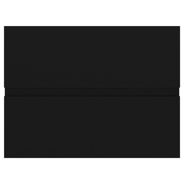 vidaXL Armoire d'&eacute;vier Noir 60x38,5x45 cm Bois d&rsquo;ing&eacute;nierie