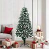 vidaXL Sapin de Noël artificiel Vert 180 cm PVC, Acier et Plastique