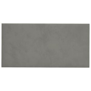 vidaXL T&ecirc;te de lit murale 12 pcs Gris clair 30 x 15 cm Velours