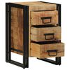 vidaXL Cabinet de chevet Marron 40 x 40 x 59 cm Bois de mangue massif