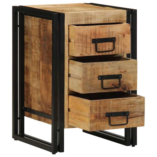 vidaXL Cabinet de chevet Marron 40 x 40 x 59 cm Bois de mangue massif