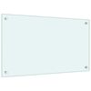 vidaXL Dosseret de cuisine couleur Lait 70x40 cm Verre tremp&eacute;