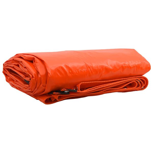 vidaXL B&acirc;che 650g / m&sup2; Orange 1,5 x 2,5 m Toile avec rev&ecirc;tement en PVC