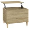 vidaXL Table basse Ch&ecirc;ne sonoma 60x44,5x45 cm Bois d'ing&eacute;nierie