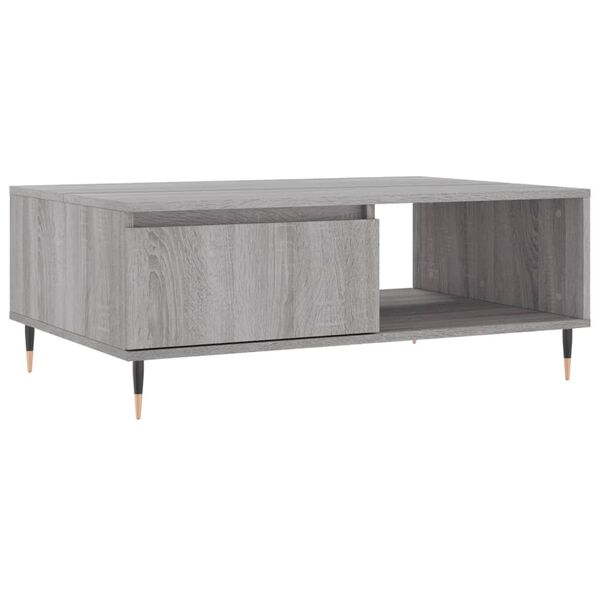vidaXL Table basse sonoma gris 90x60x35 cm bois d'ing&eacute;nierie