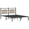 vidaXL Cadre de lit sans matelas chêne sonoma 137x190 cm