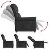 vidaXL Fauteuil inclinable électrique Noir brillant Similicuir