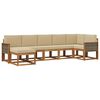 vidaXL Ensemble de canap&eacute;s d'ext&eacute;rieur 7 pcs Naturel et Beige