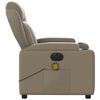vidaXL Fauteuil de massage inclinable électrique cappuccino similicuir