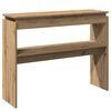 vidaXL Table console ch&ecirc;ne artisanal 102x30x80 cm bois d'ing&eacute;nierie